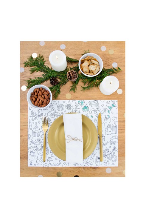 Sets de table à colorier Noël - OMY 2