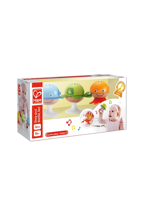 Set de 3 hochets à ventouses Hape 2