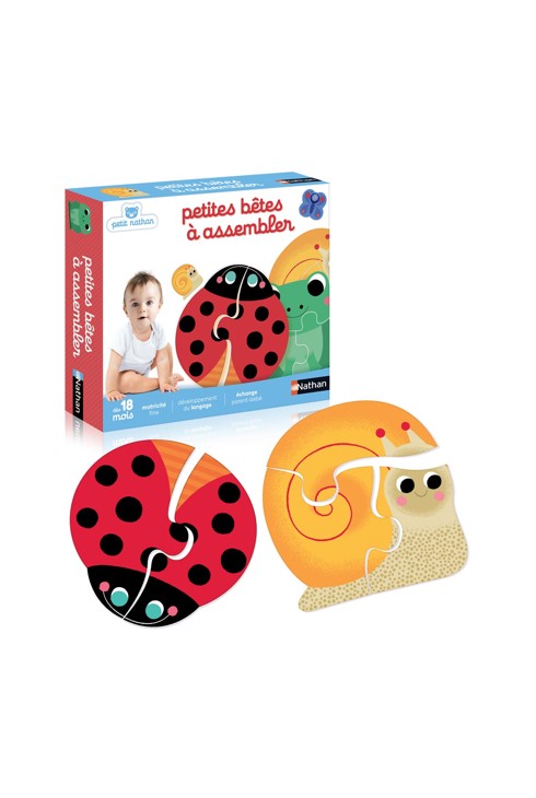 4 petites bêtes à assembler Nathan 2