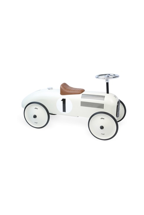 Porteur en métal vintage blanc crème Vilac 2