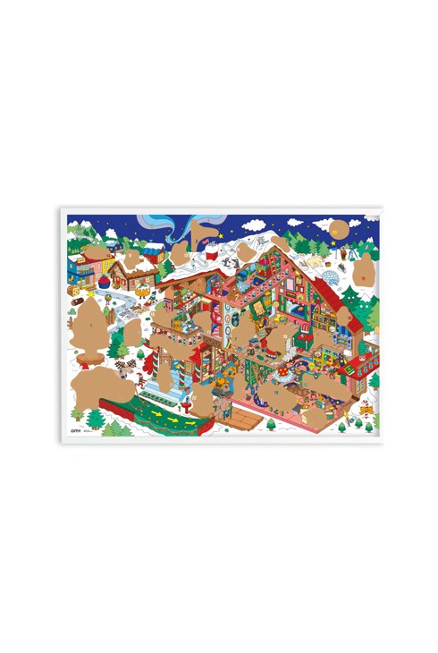 Livre Poster géant à gratter calendrier de l'avent - OMY 2