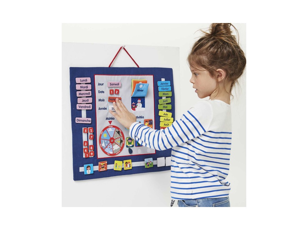 Calendrier en tissu Oxybul 2