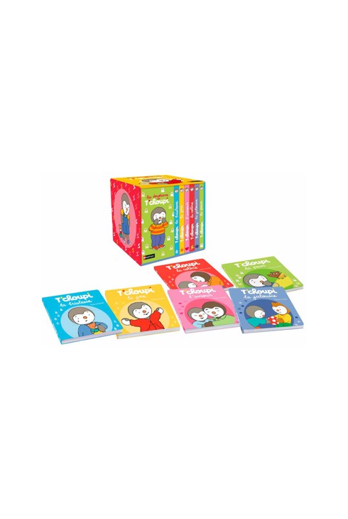 Coffret de 6 livres la bibliothèque des émotions de T'choupi - Nathan Jeunesse 2