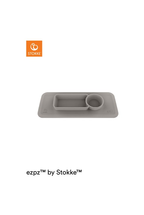 Set de table EZPZ gris pour chaise haute Clikk Stokke 2
