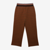 Pantalon fille carreaux beige Catimini