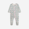 Pyjama bébé fille semi fleuri blanc Catimini