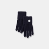 Gants en tricot hyper stretch bleu fille