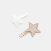 Barrettes étoilées (lot de 2) blanc fille
