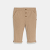 Pantalon velours côtelé souple beige bébé garçon