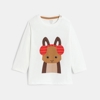 T-shirt manches longues lapin blanc marine bébé garçon