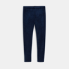 Legging uni côtelé bleu marine Fille