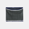 Snood côtelé gris foncé Garçon