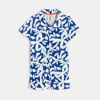 Pyjama-short en jersey imprimé bleu Garçon