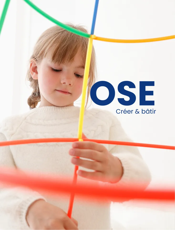 Jeu de construction stimulant la cr&eacute;ativit&eacute; et la pers&eacute;v&eacute;rance chez l'enfant