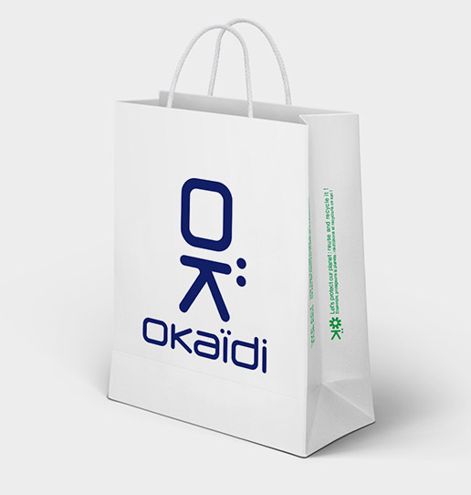 Nouveaux sacs recyclables Okaïdi-Obaïbi