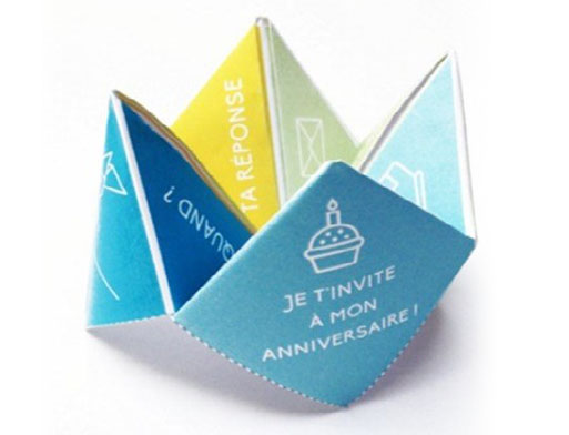 L’invitation d’anniversaire cocotte