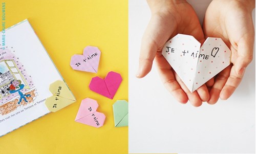 Tuto enfant : Marque-pages amoureux pour la Saint-Valentin