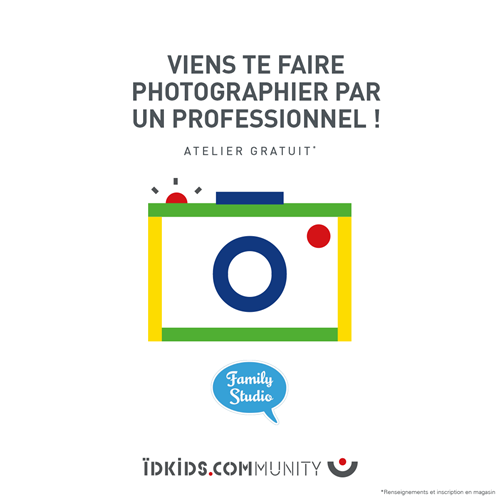 Un photographe professionnel dans votre magasin IDKIDS Un photographe professionnel dans votre magasin IDKIDS