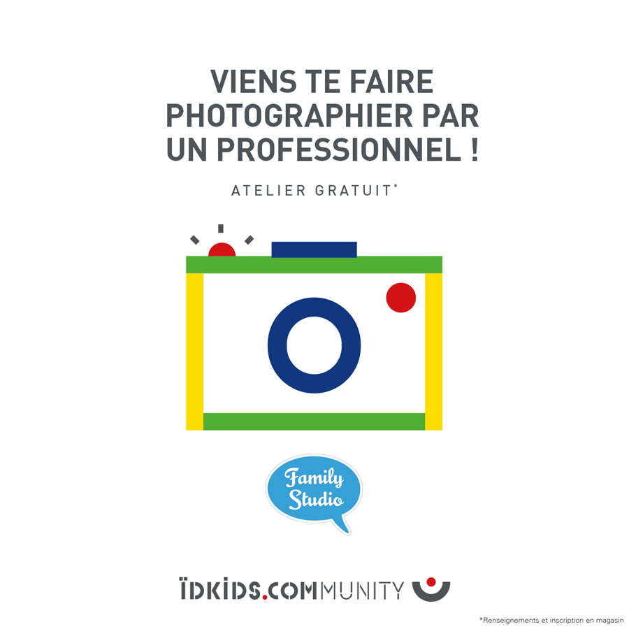 Un photographe professionnel dans votre magasin IDKIDS Un photographe professionnel dans votre magasin IDKIDS