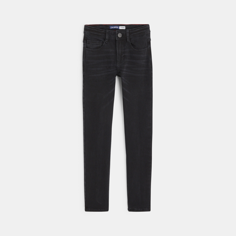 Bi-stretch skinny jeans with a faded 