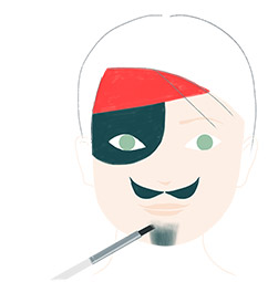 tuto maquillage enfant pirate  