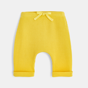 Ensemble t-shirt et pantalon bébé garçon en coton bio jaune Absorba 1