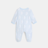 Pyjama bébé en velours effet dévoré bleu Absorba