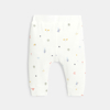 Pantalon confort bébé en maille tubique bio beige Absorba