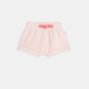 Short bébé en coton éponge bio rose Absorba 1