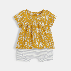 Ensemble blouse et bloomer bébé fille jaune Absorba 1