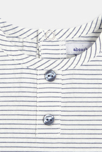 Combinaison effet 2 en 1 bébé garçon en coton bleu Absorba 4