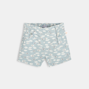 Short bébé fille en twill bleu Absorba 1