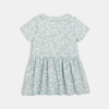 Robe chemisier bébé fille en twill bleue Absorba