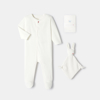 Coffret pyjama et doudou en velours blanc naissance Absorba