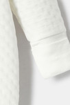 Pijama con pies y manos extraíbles de muletón en relieve 2 en 1 blanco nacimiento Absorba 4