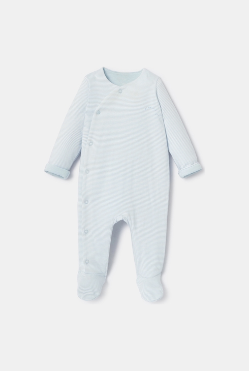 Dors-bien en jersey molletonné bleu naissance Absorba 1