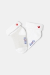Lot de 2 paires de chaussettes en tricot bouclette beige naissance Absorba 2