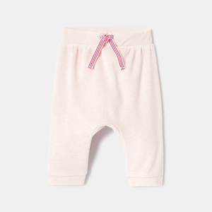 Pantalon de jogging uni en éponge rose naissance Absorba 1