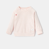 Sweat-shirt uni en éponge rose naissance Absorba