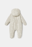 Combinaison-pilote matelassée et doublée beige naissance Absorba 5
