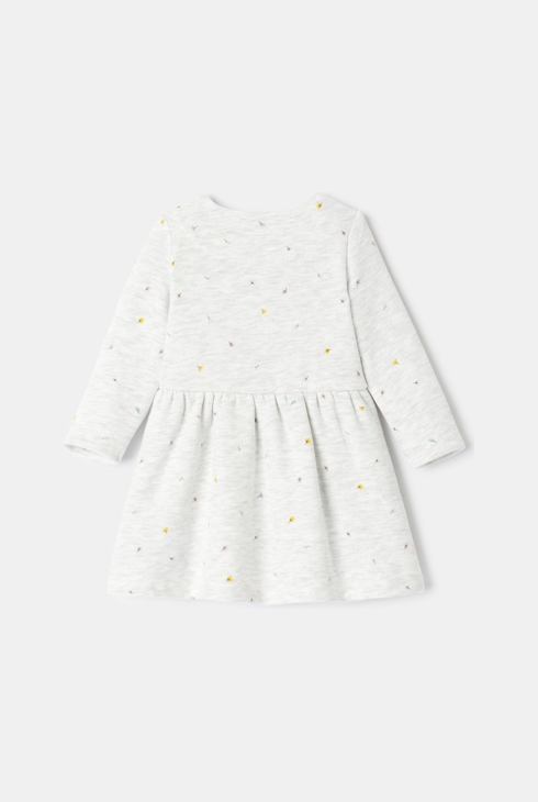 Robe en molleton imprimé blanche naissance Absorba 2