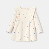 Robe en molleton imprimée cœurs rose bébé fille Absorba