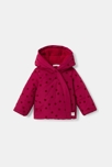 Doudoune à capuche imprimé pois rouge bébé fille Absorba 1