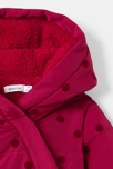 Doudoune à capuche imprimé pois rouge bébé fille Absorba 2