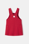 Robe unie en molleton à effet piqué rouge bébé fille Absorba 3