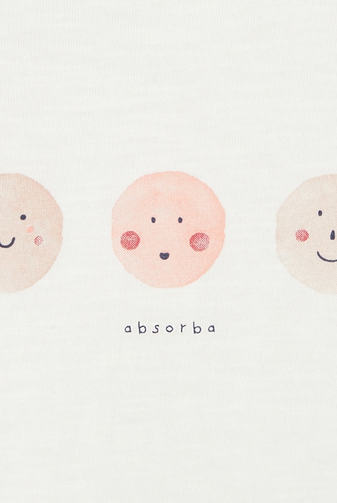 T-shirt en jersey flammé blanc bébé fille Absorba 2
