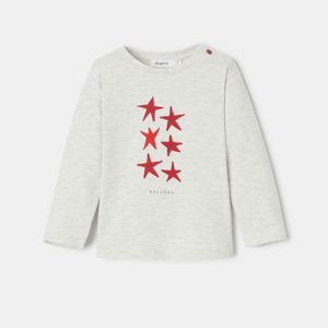 T-shirt à motif étoiles blanc bébé garçon Absorba 1