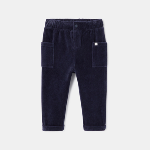 Pantalon en velours côtelé bleu bébé garçon Absorba 1