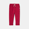 Pantalon en molleton imprimé rouge bébé garçon Absorba