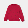 Sweat-shirt étoilé en molleton rouge bébé garçon Absorba